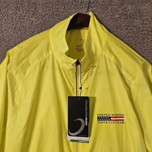 Zero Restriction Cloud Full Zip Water Resistant Wind Jacket Mens Large Davis Cup
